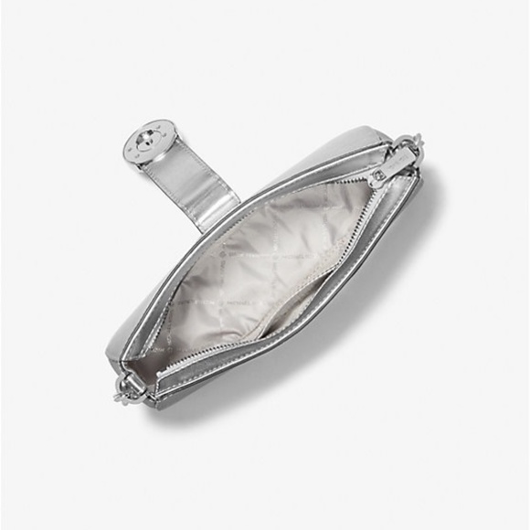 MICHAEL KORS Carmen Small Pouchette Shoulder Bag silver - Picture 3 of 4